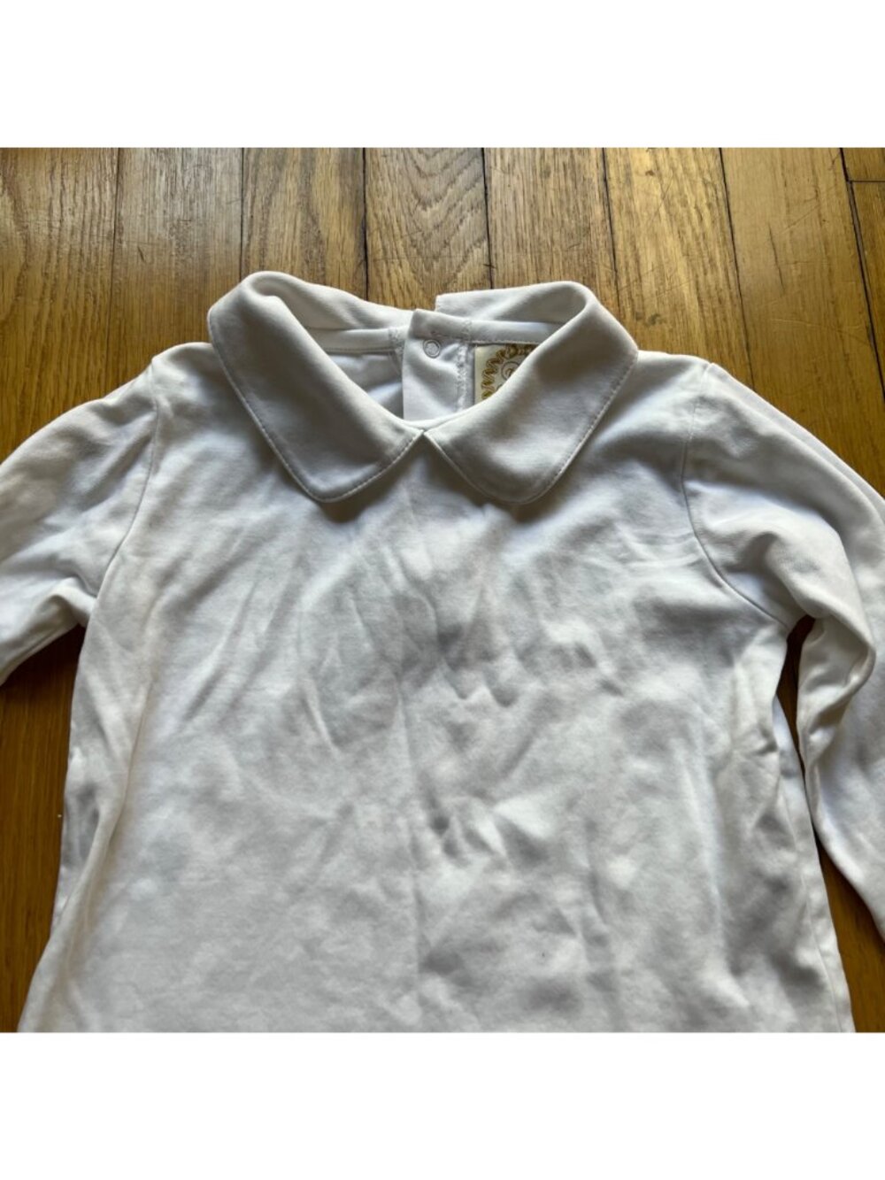 TBBC The Beaufort Bonnet Company Girls 3T White Long Sleeve Peter Pan Collar Top - Picture 5 of 11